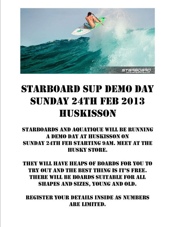 Starboard Demo Day at Aquatique Husky