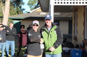 Loren with Donna Madge's husband accepting 1st prize.